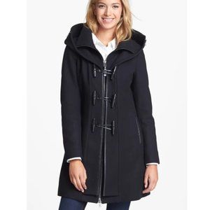 Mackage Medium Navy Steffy Flat Wool Coat